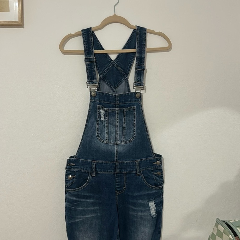 Jean skinny overall